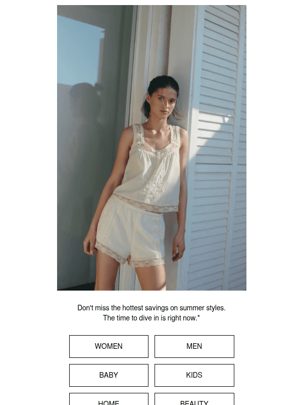 Newsletter preview: Up to 50% off has *hours* left