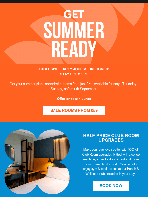 Newsletter preview: ☀️ Get Your Summer Plans Sorted - Rooms from £59 ☀️