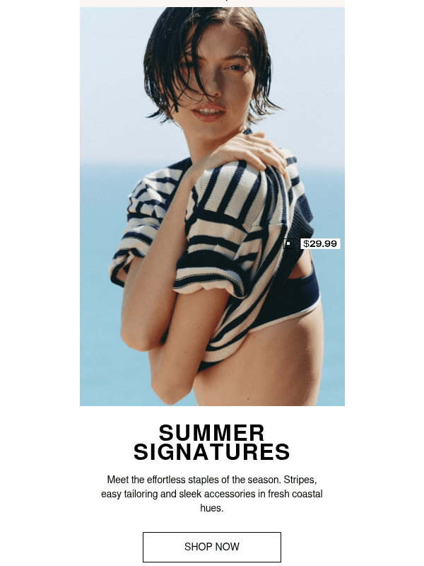 Newsletter preview: Effortless summer staples