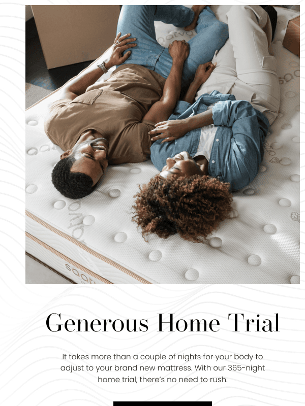 Newsletter preview: The Saatva Promise: Comfort Without Compromise