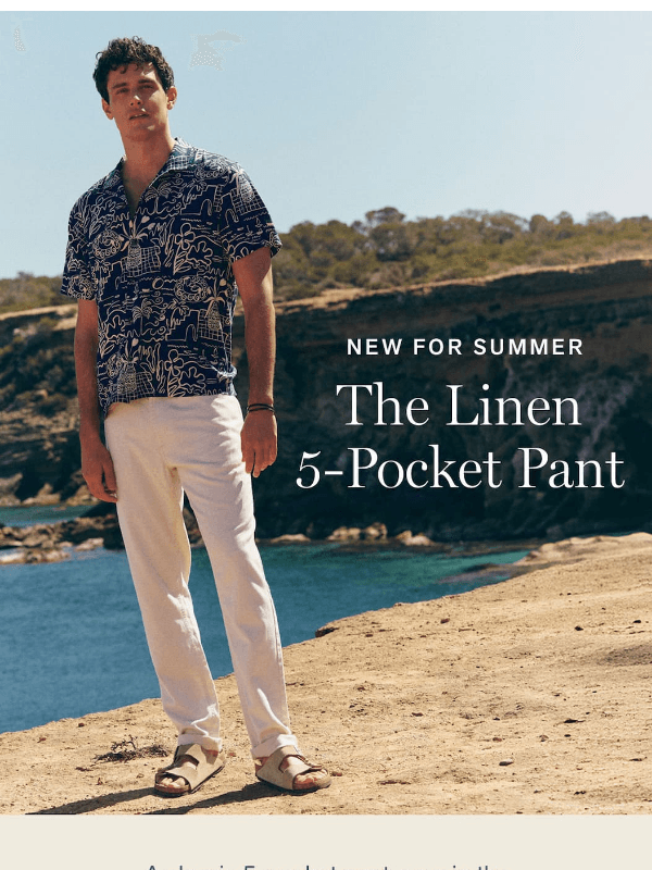 Newsletter preview: The Official Pant of Summer