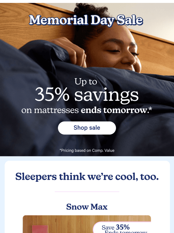 Newsletter preview: Memorial Day doorbuster ends tomorrow!