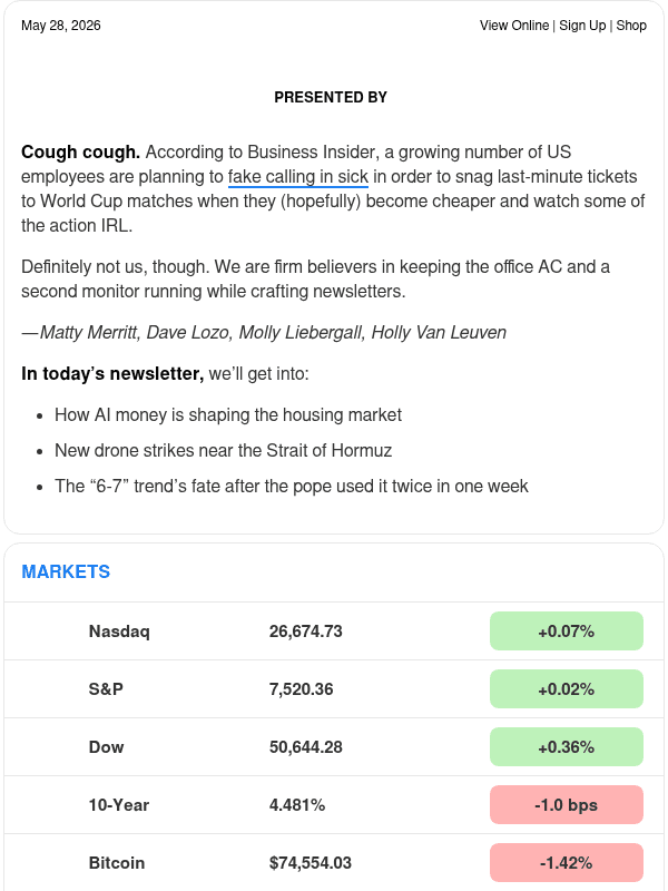 Newsletter preview: ☕ Charging along
