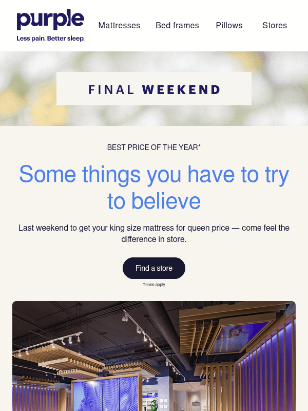 Newsletter preview: Last weekend to save in-store