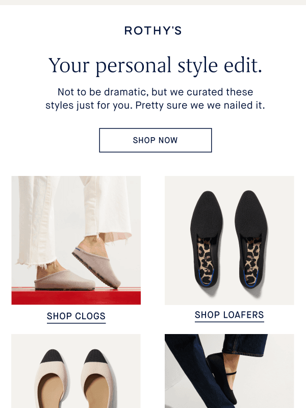 Newsletter preview: You’d look great in these.