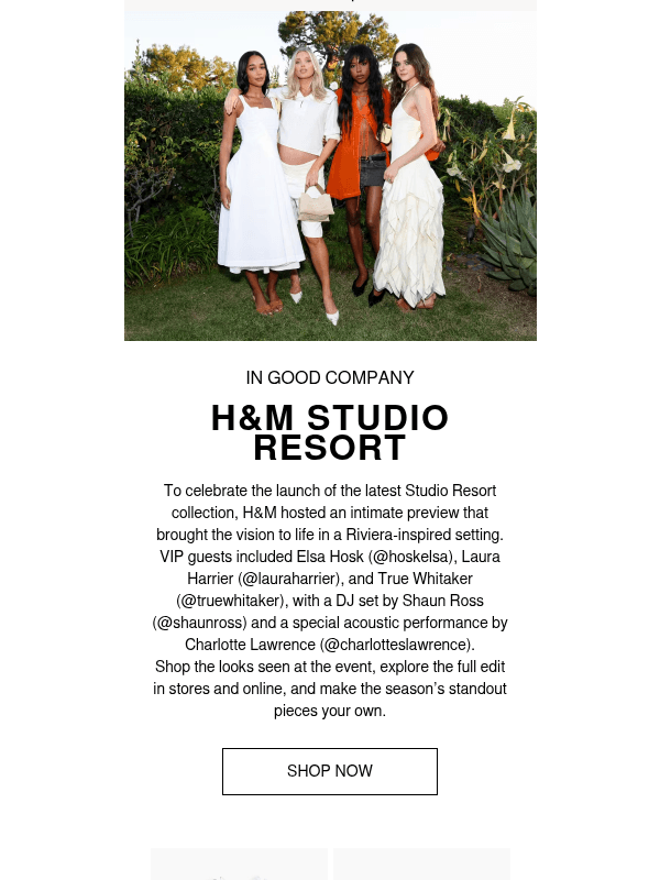 Newsletter preview: An LA escape with H&M Studio Resort