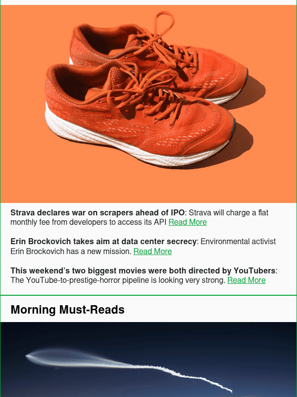 Newsletter preview: Strava declares war on scrapers ahead of IPO