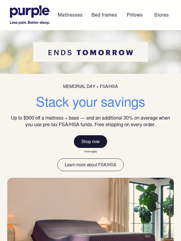 Newsletter preview: Stacked savings ends tomorrow!