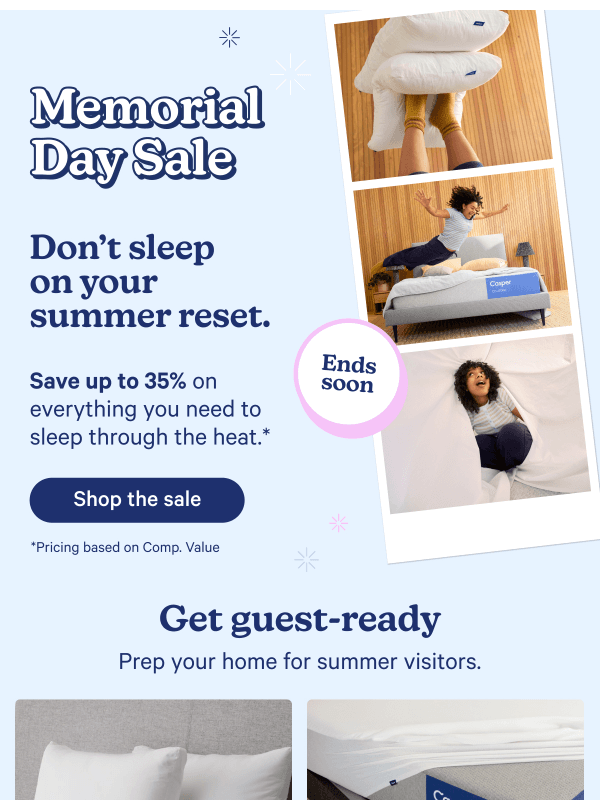 Newsletter preview: Save up to 35% on your summer reset