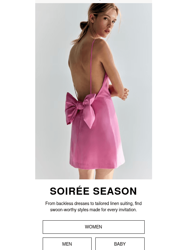 Newsletter preview: You're invited: summer soirée edit