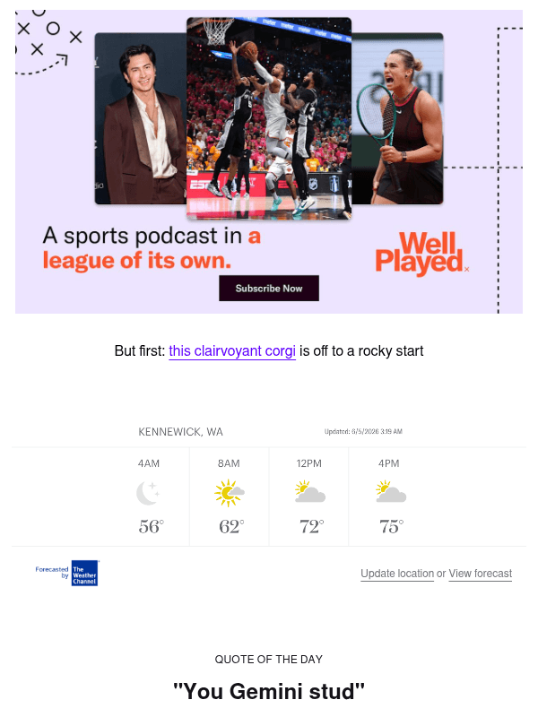 Newsletter preview: The father, son, and energy drink