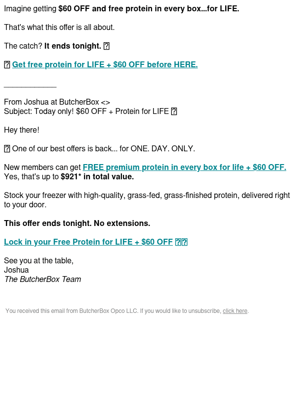 Newsletter preview: Re: This ends TONIGHT