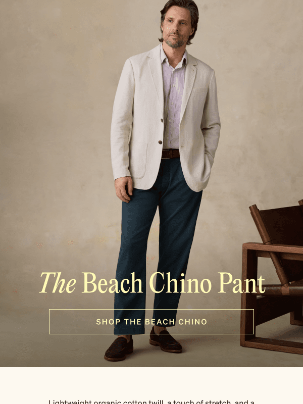 Newsletter preview: We Built The Only Summer Pant You Need
