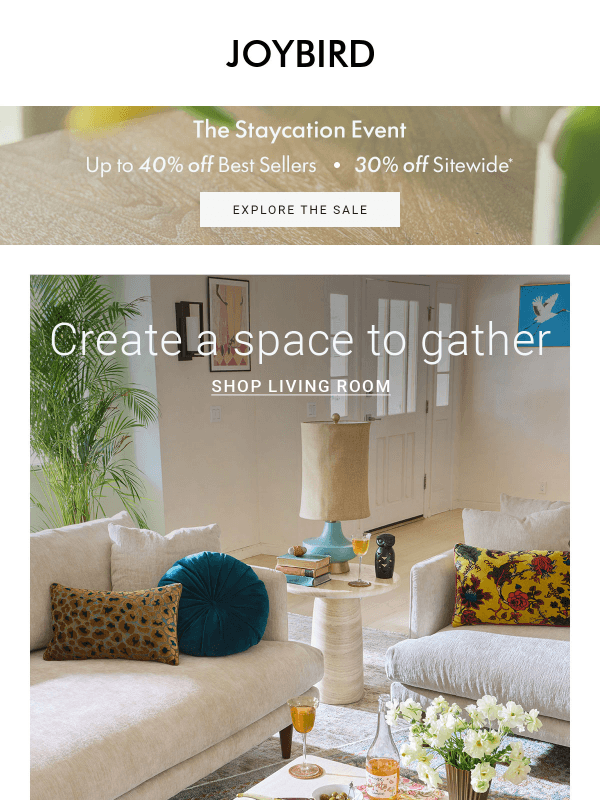 Newsletter preview: 4 easy steps to create a chic living room