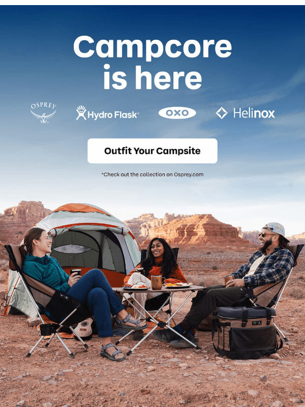 Newsletter preview: Campcore Has Arrived 🏕️