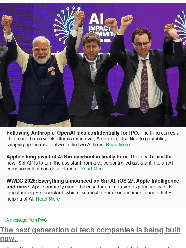 Newsletter preview: Following Anthropic, OpenAI files confidentially for IPO