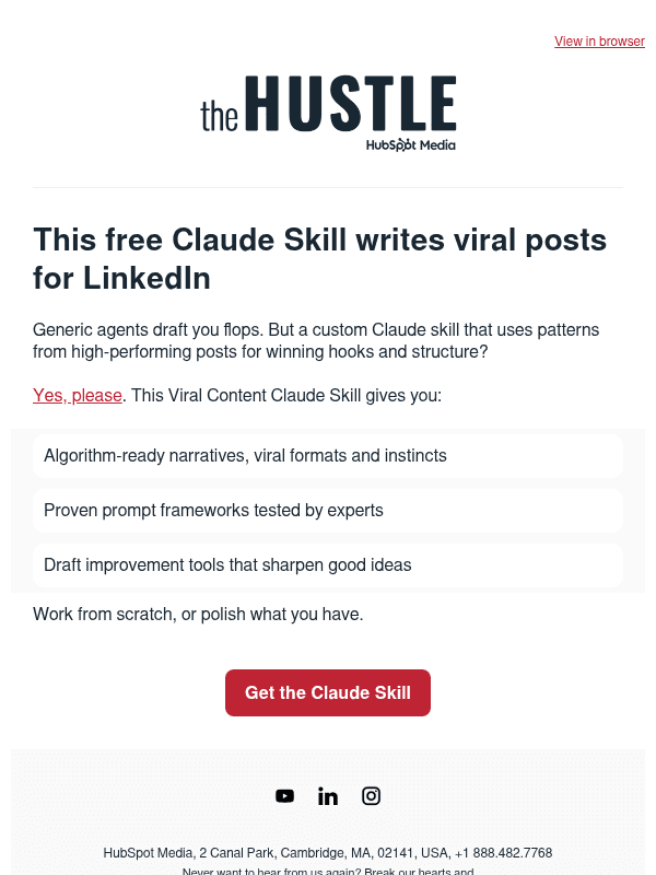 Newsletter preview: Claude 🤝 LinkedIn
