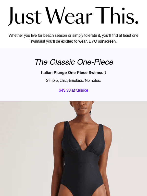 Newsletter preview: Swimsuits you won’t dread wearing