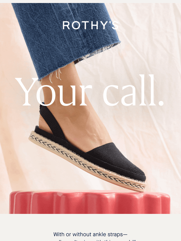 Newsletter preview: The D'Orsay Espadrille is back, baby!