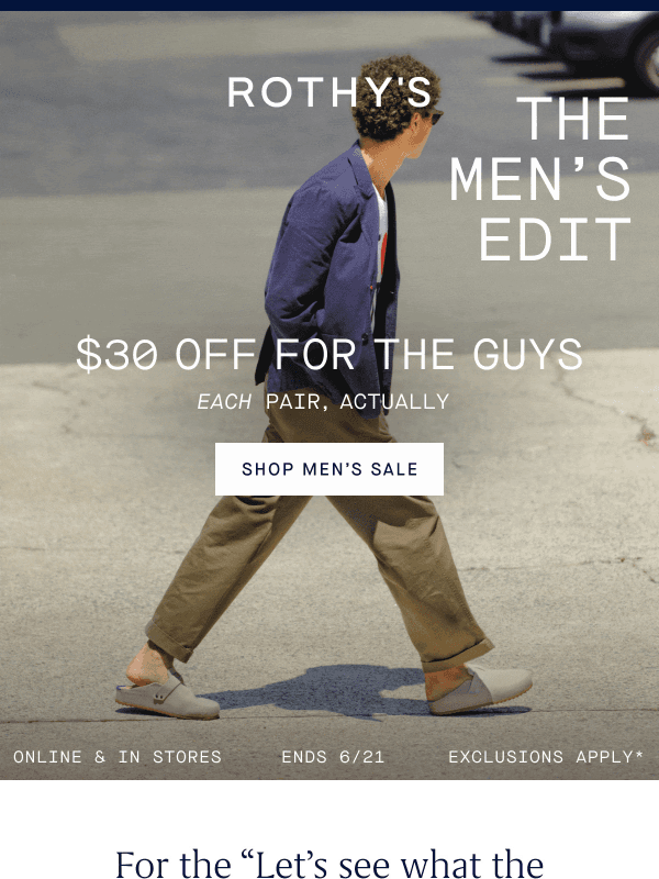 Newsletter preview: $30 off what he wants + last day for Dad’s Day delivery with standard shipping.