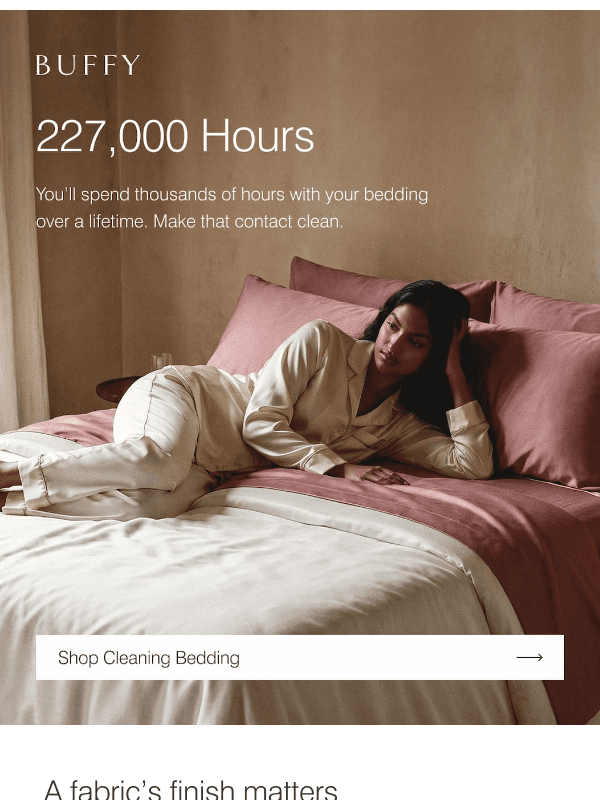 Newsletter preview: 227,000 hours of skin contact. What's in your bedding?
