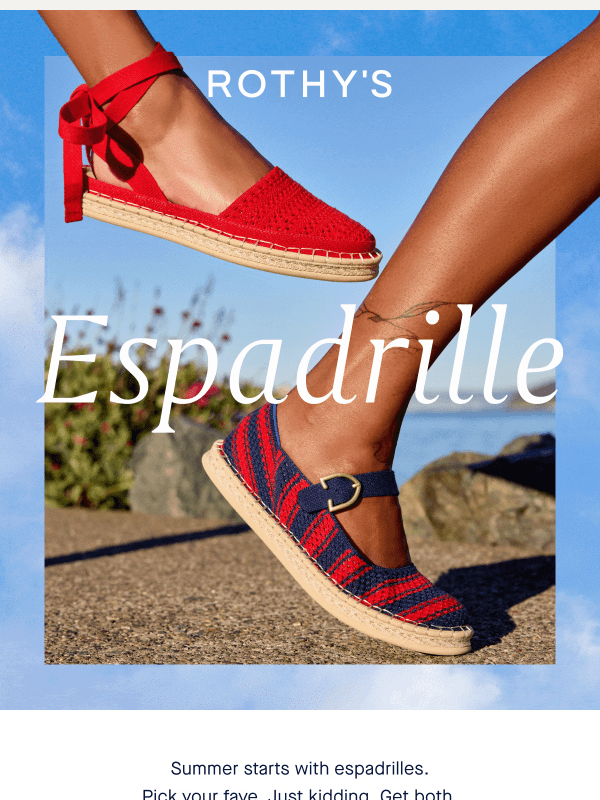 Newsletter preview: Want *allll* the espadrilles? 🙋‍♀️