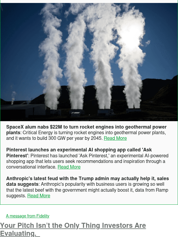 Newsletter preview: SpaceX alum nabs $22M to turn rocket engines into geothermal power plants