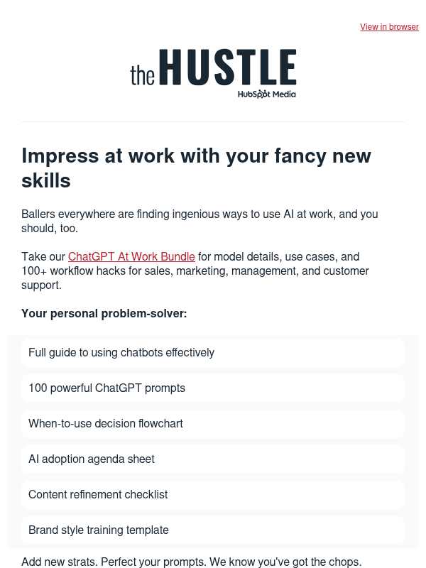Newsletter preview: Our best tips for ChatGPT 🙃