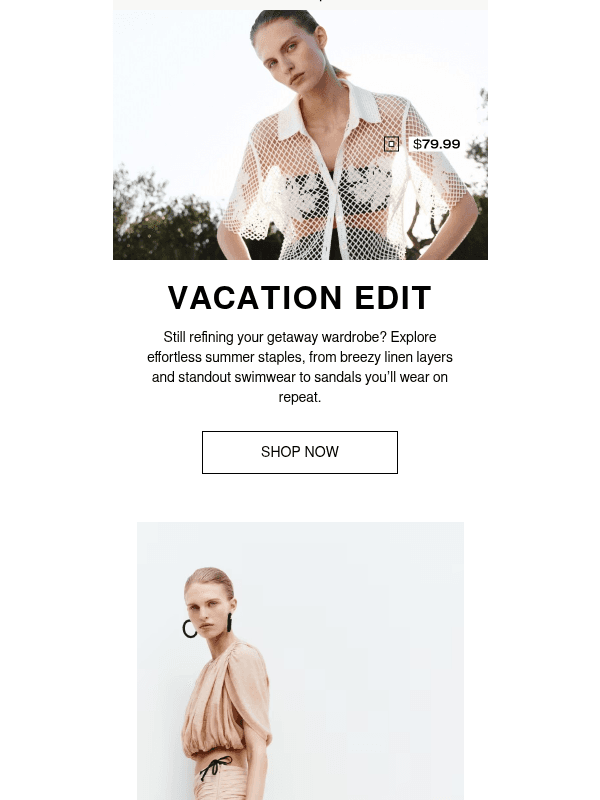 Newsletter preview: Your vacation wardrobe is here