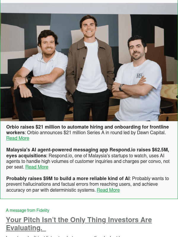Newsletter preview: Orbio raises $21 million to automate hiring and onboarding for frontline workers