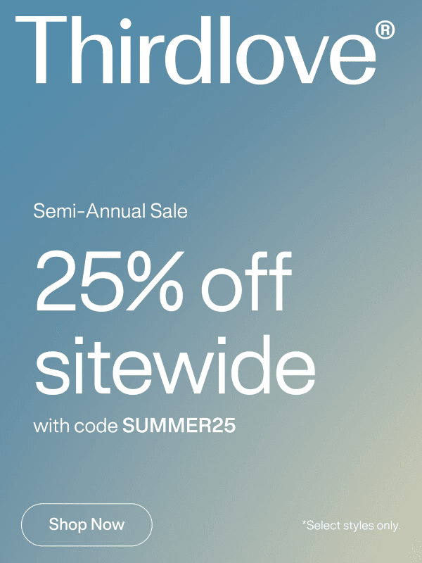 Newsletter preview: ON NOW: 25% off sitewide.