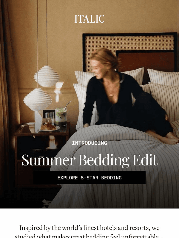 Newsletter preview: The Summer Bedding Edit