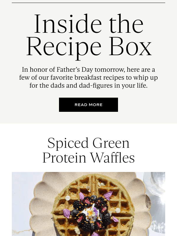 Newsletter preview: Recipes for Father’s Day Weekend