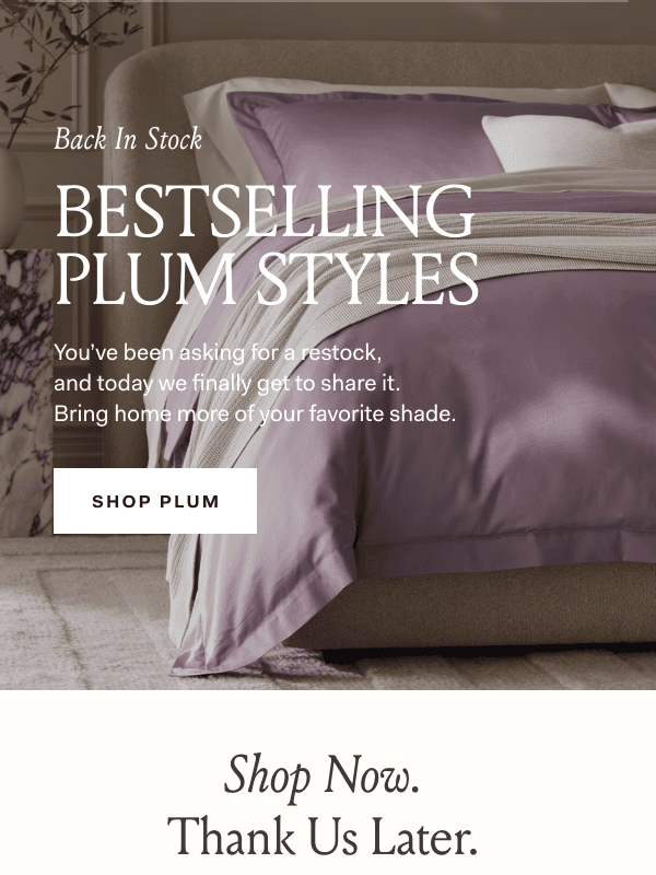 Newsletter preview: You asked, we delivered: Plum is back 💜