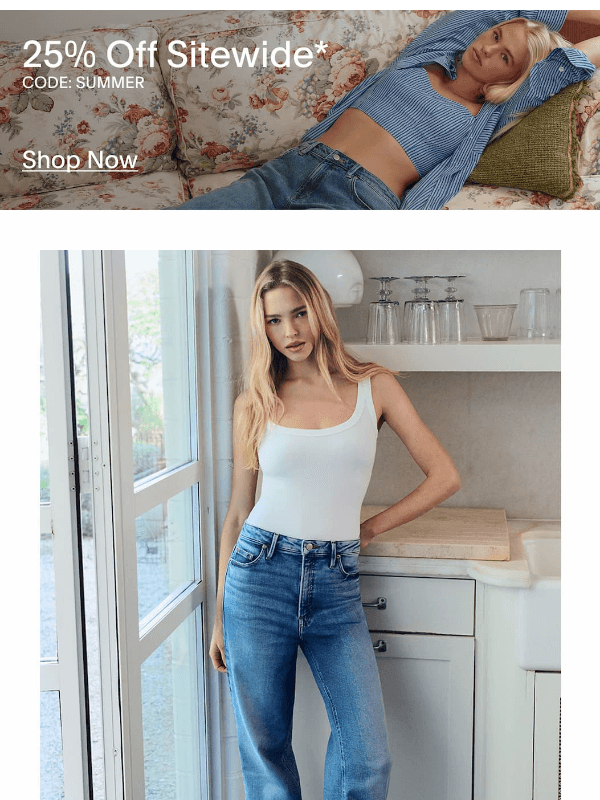 Newsletter preview: The softest jeans ever made: 25% off