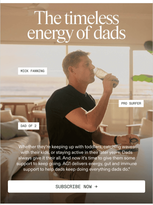 Newsletter preview: Support for the most supportive dads
