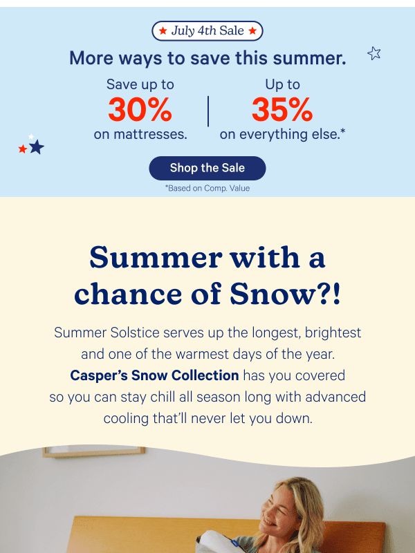 Newsletter preview: Summer’s hottest nights. Our coolest sleep.