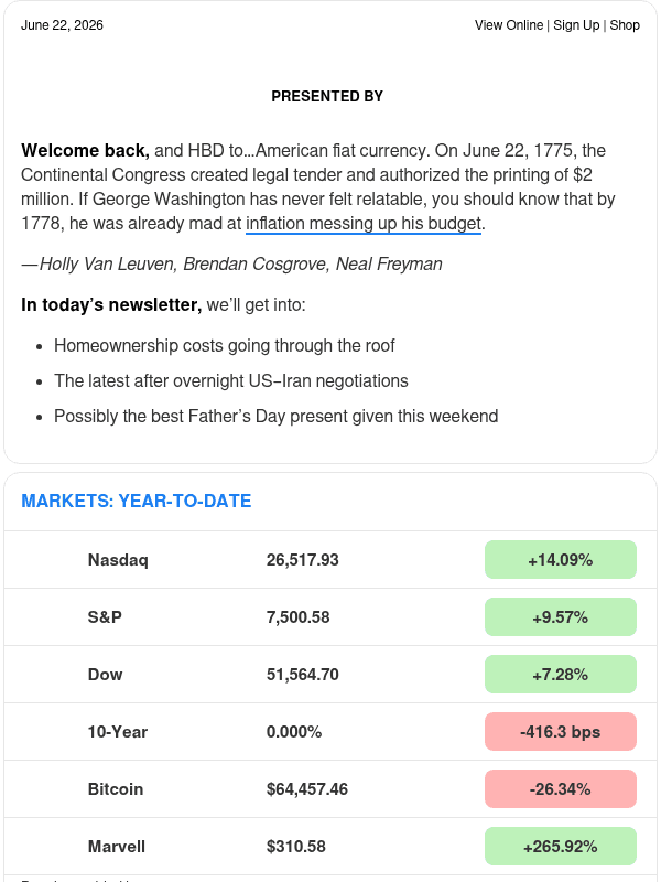 Newsletter preview: ☕ To infinity and even farther