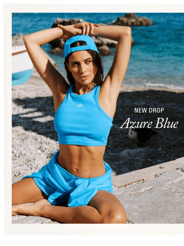 Newsletter preview: New Drop: Azure Blue
