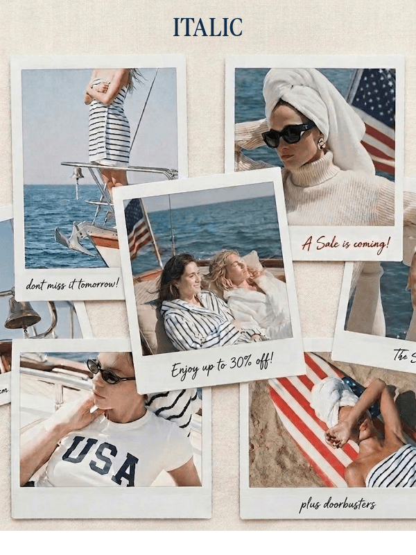 Newsletter preview: Get Ready for the 4th of July Sale