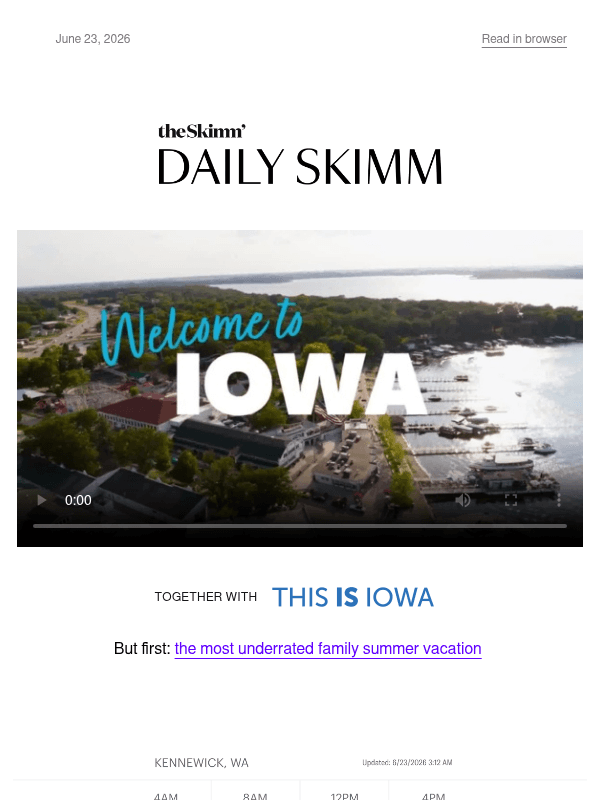 Newsletter preview: Talk about a national perk