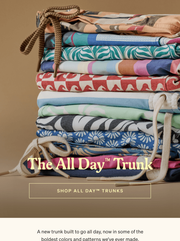 Newsletter preview: The All Day™ Trunk Is Here