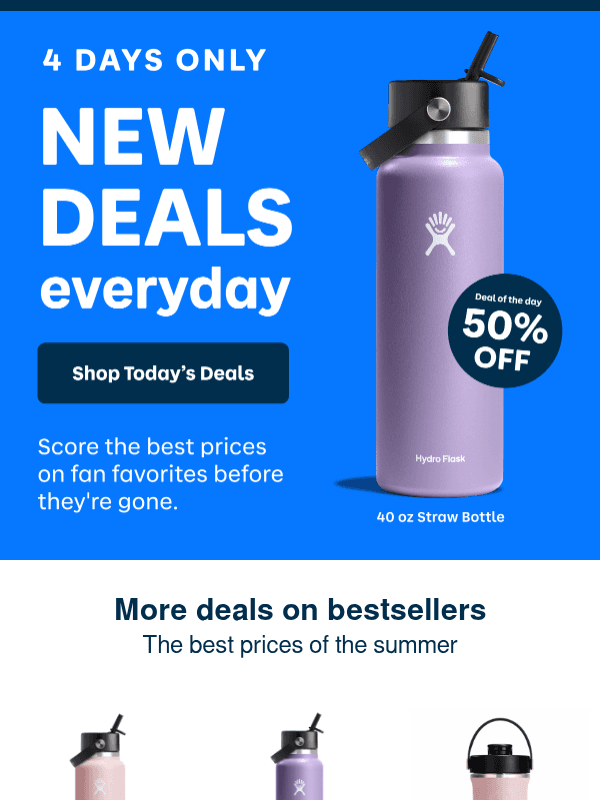 Newsletter preview: Up to 50% OFF starts now