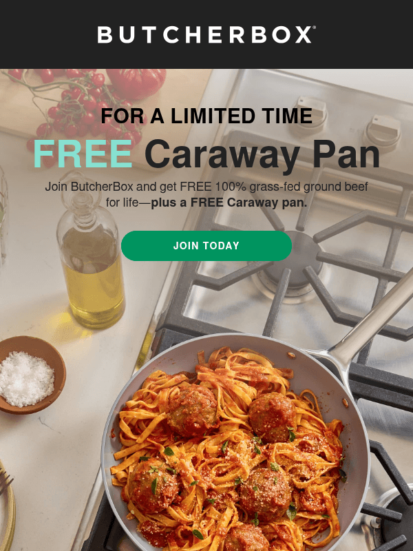 Newsletter preview: Wait... a FREE Caraway pan? 😲