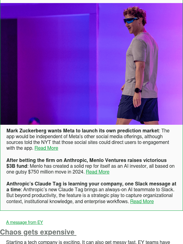 Newsletter preview: Mark Zuckerberg wants Meta to launch its own prediction market