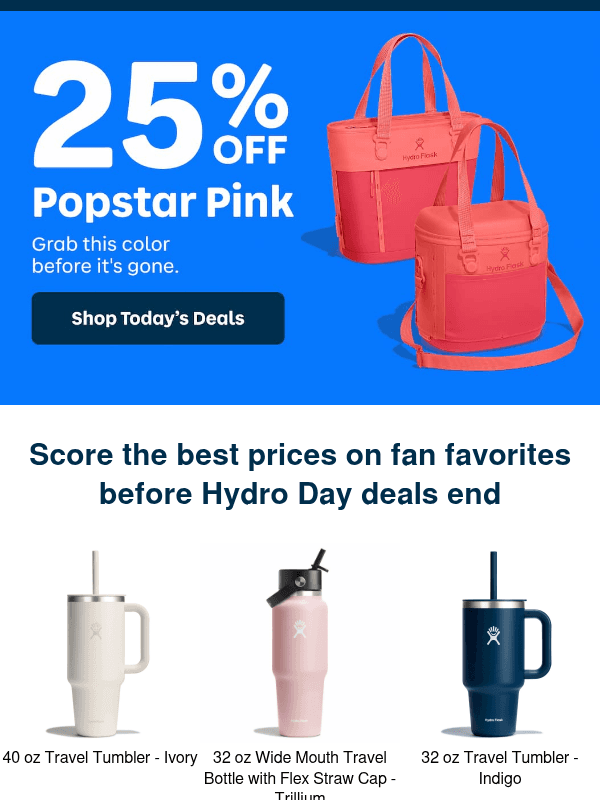 Newsletter preview: Popstar pink added to sale