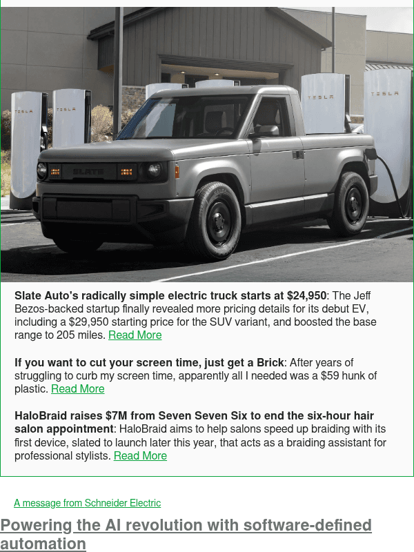 Newsletter preview: Slate Auto's radically simple electric truck starts at $24,950