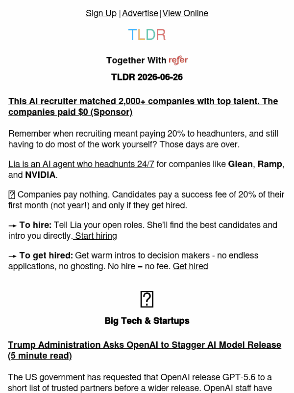 Newsletter preview: Apple price hikes 📈, US restricts GPT-5.6 🚫, repricing software engineers 👨‍💻