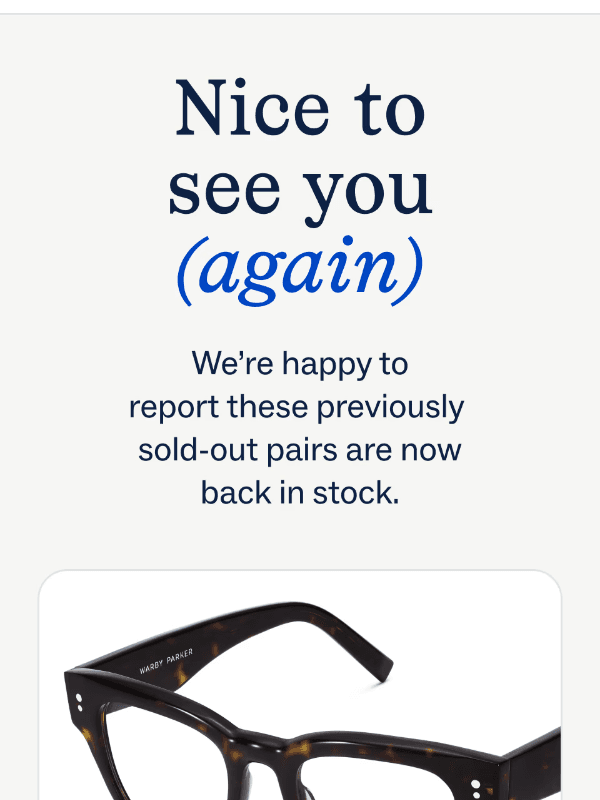 Newsletter preview: These bestsellers are back in stock