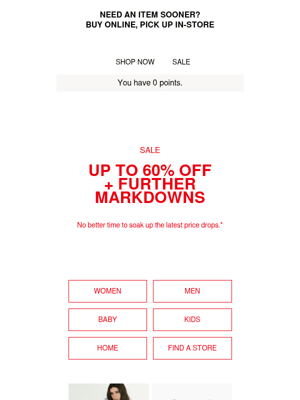 Newsletter preview: New sale styles added from $7.99